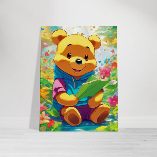 tableau ourson pour une chambre d'enfant