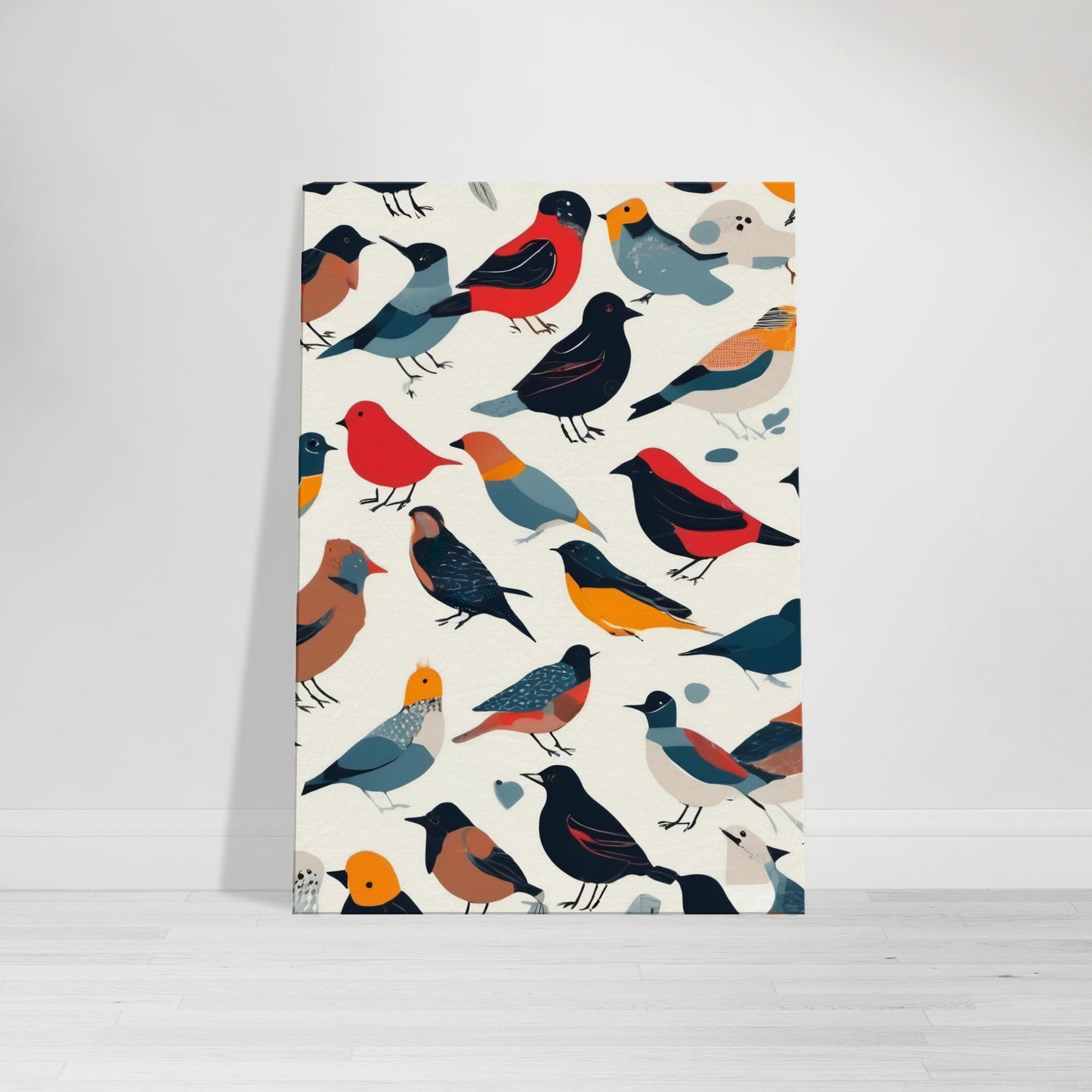 tableau d'oiseaux sur toile
