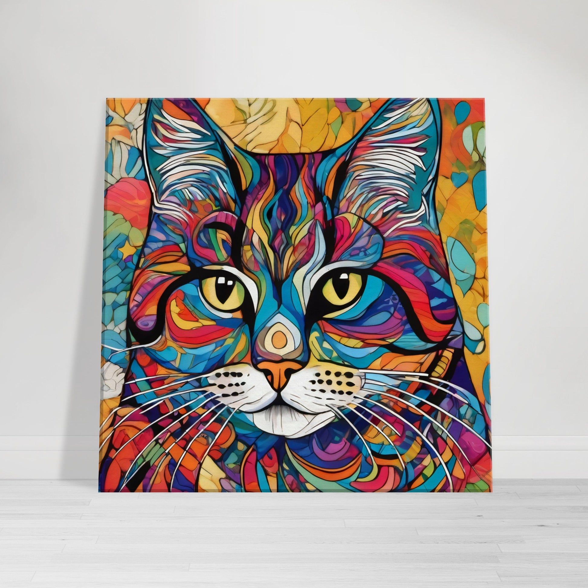 tableau chat coloré