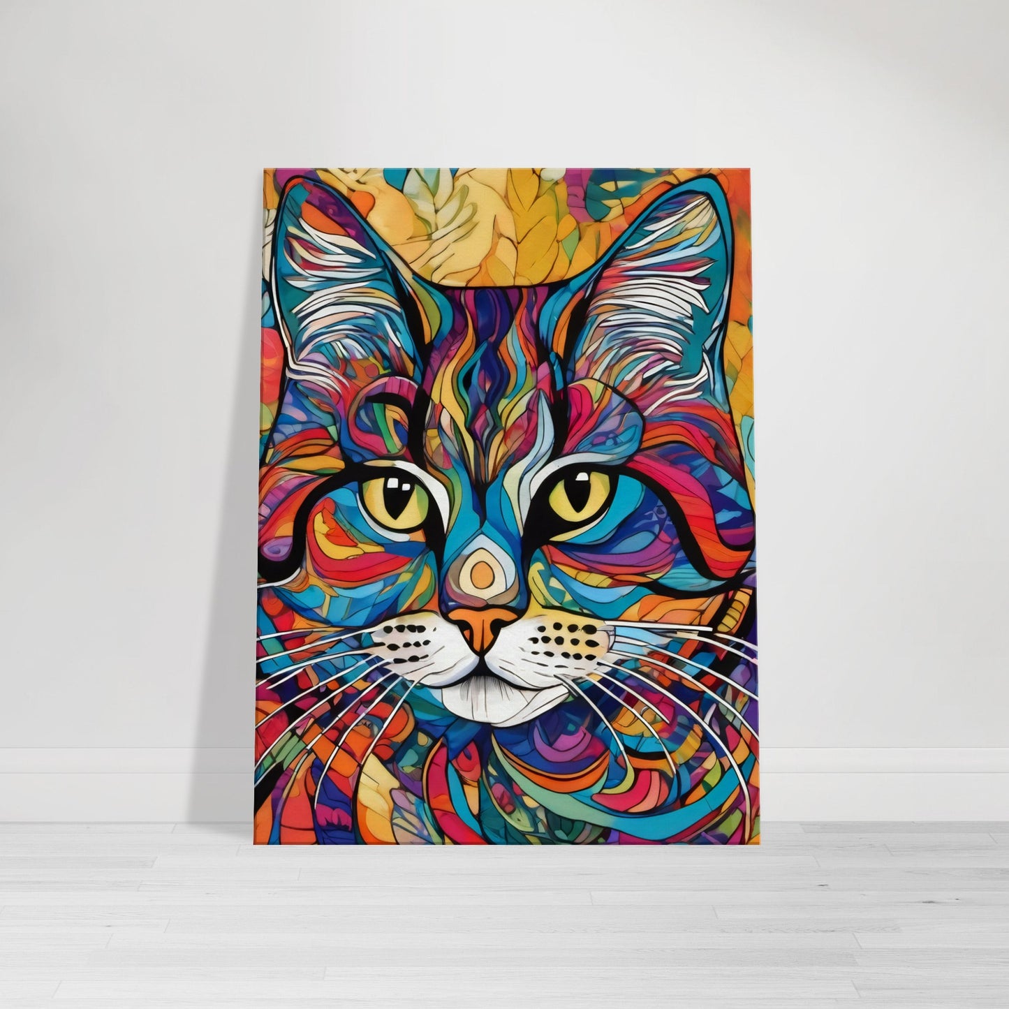 tableau chat coloré