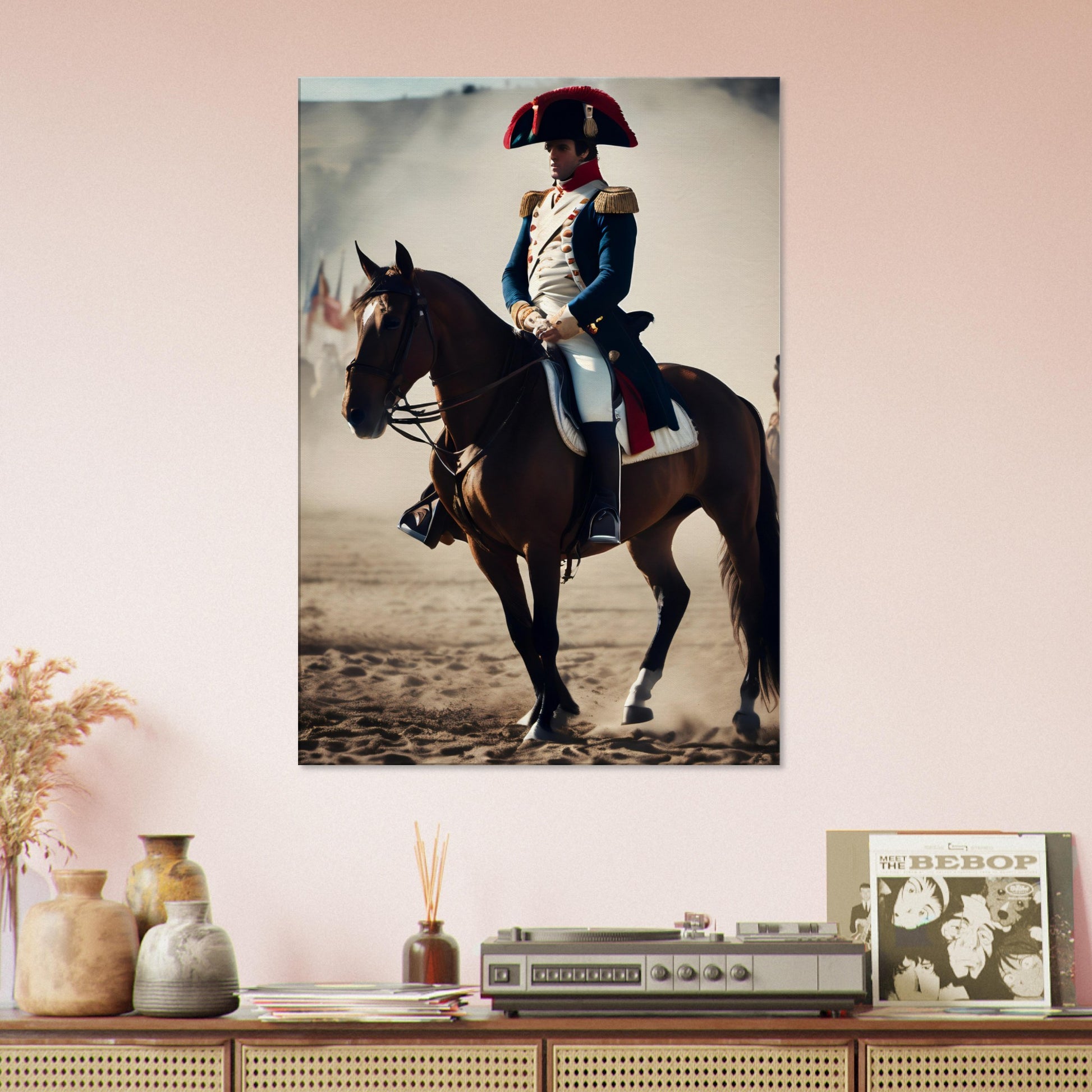 tableau napoleon cheval dans la salle a manger