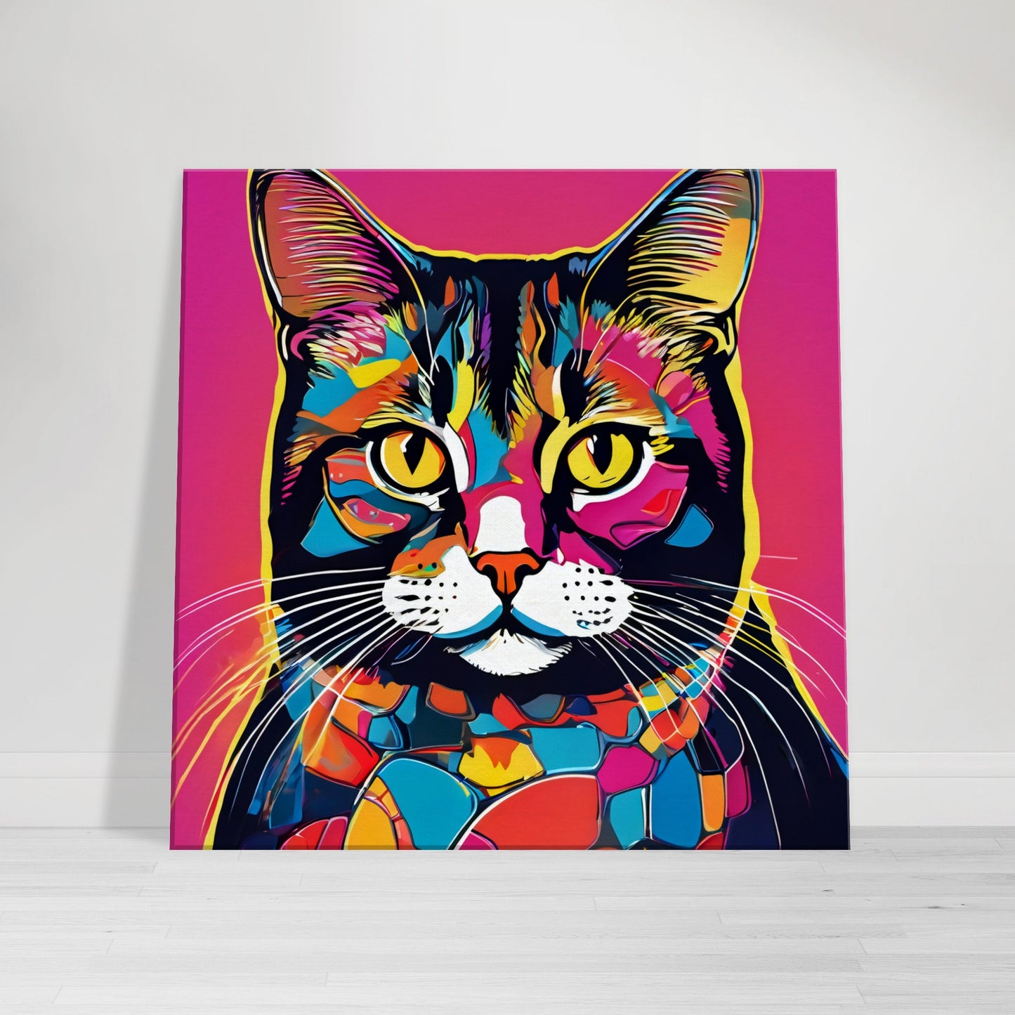 tableau chat pop art