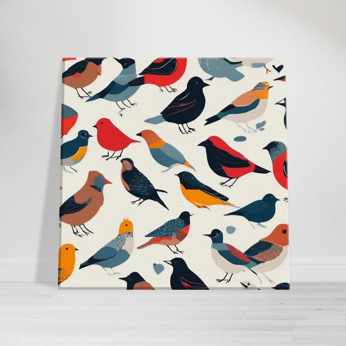 tableau d'oiseaux sur toile
