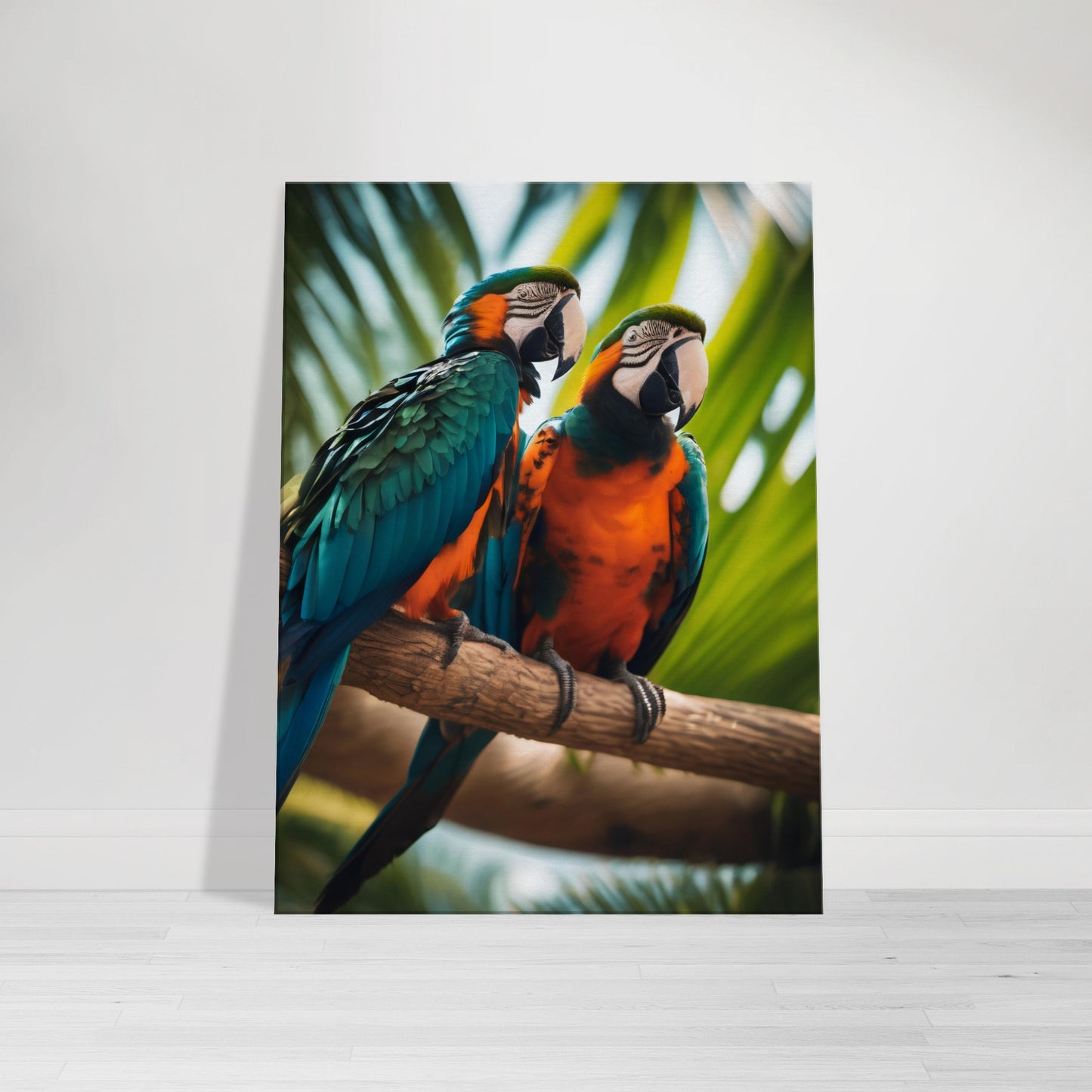 tableau d'oiseaux exotiques