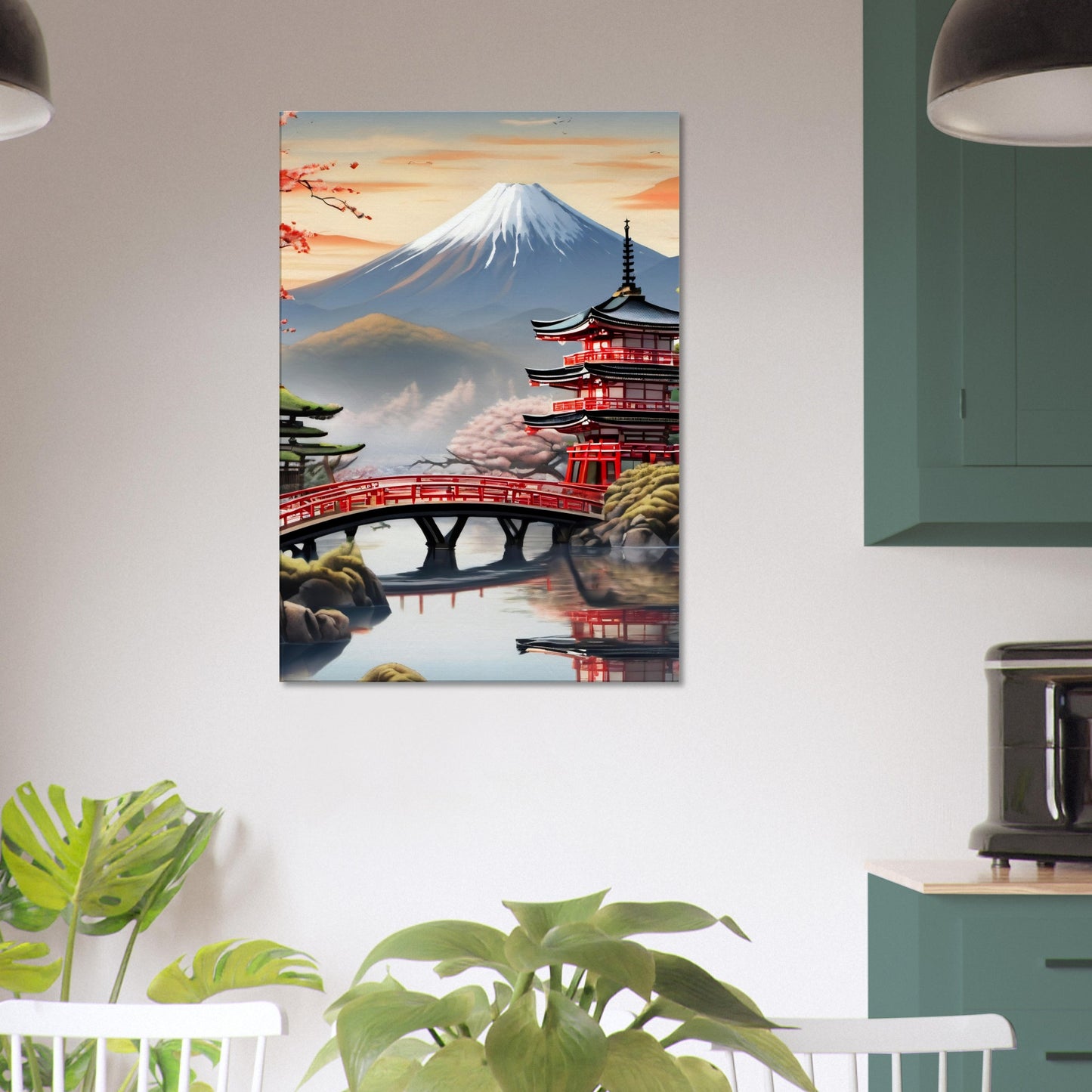 tableau japonais traditionnel dans la cuisine