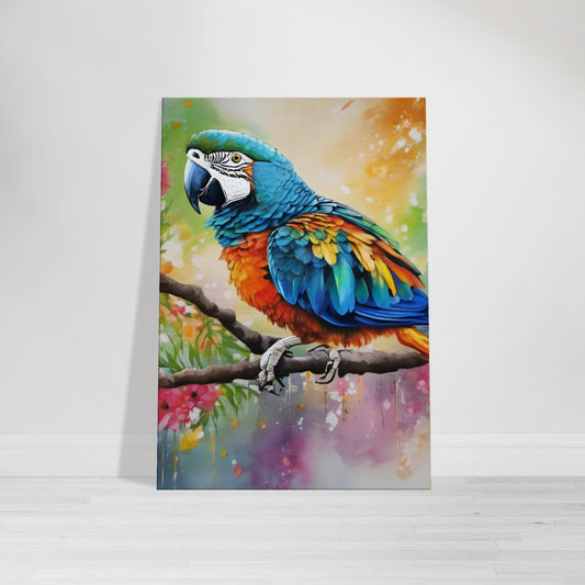tableau perroquet coloré