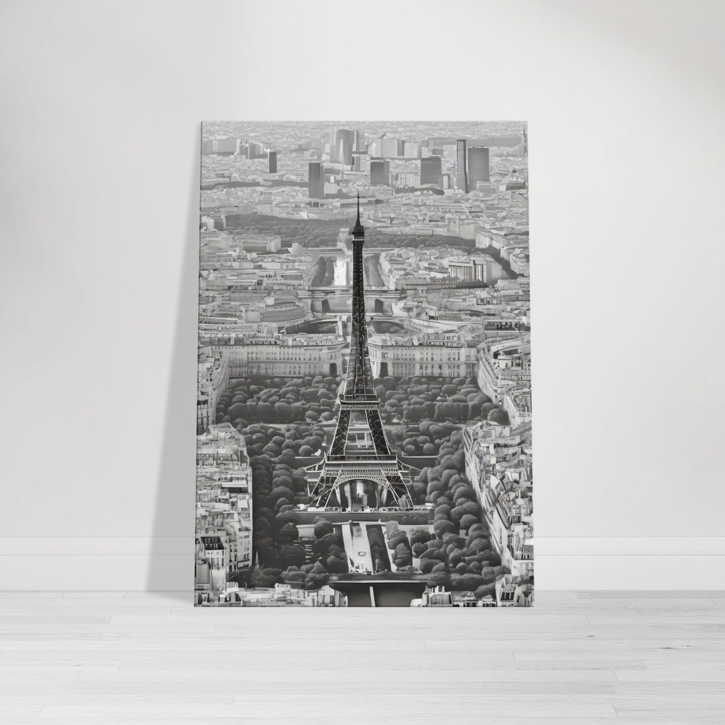 tableau de Paris en noir et blanc