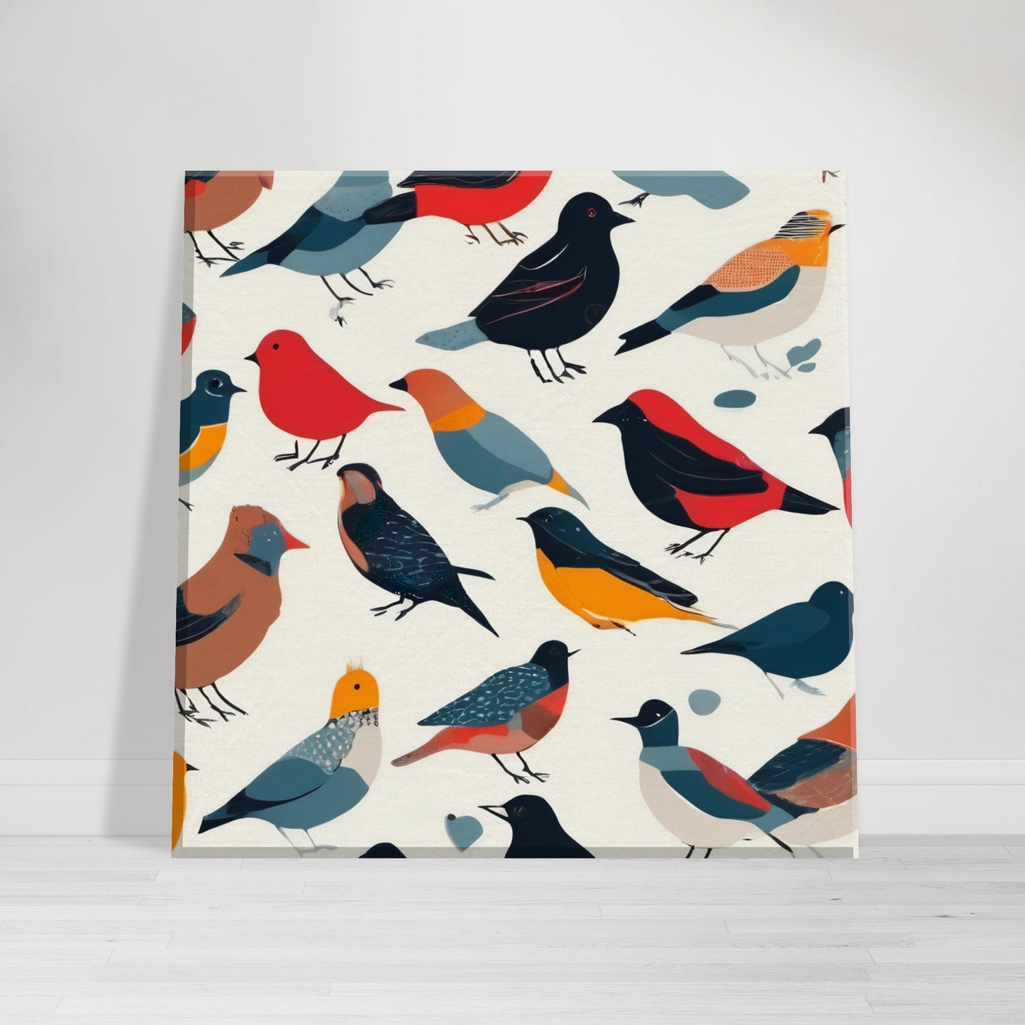 tableau d'oiseaux sur toile
