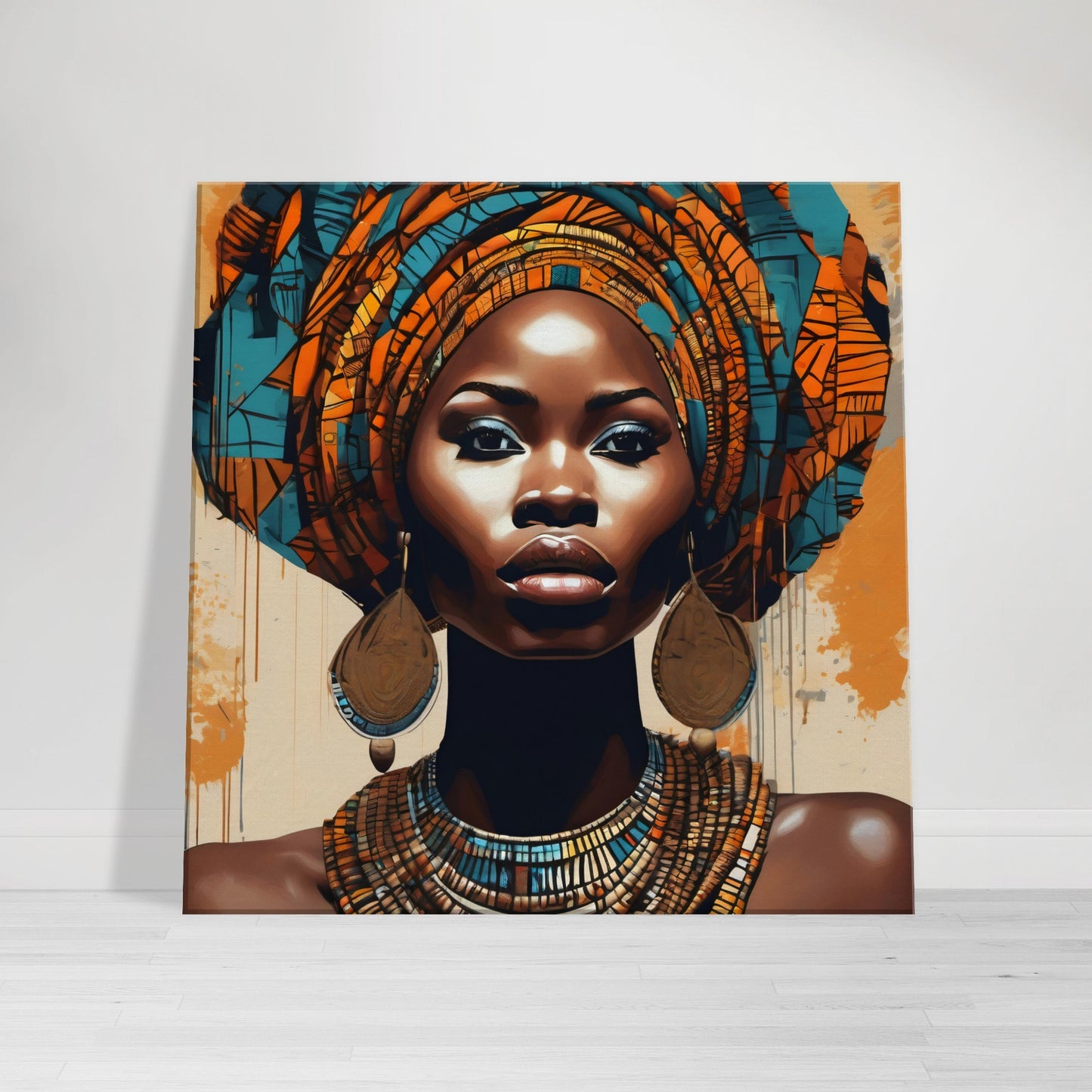 cadre décoration d'une femme en afrique