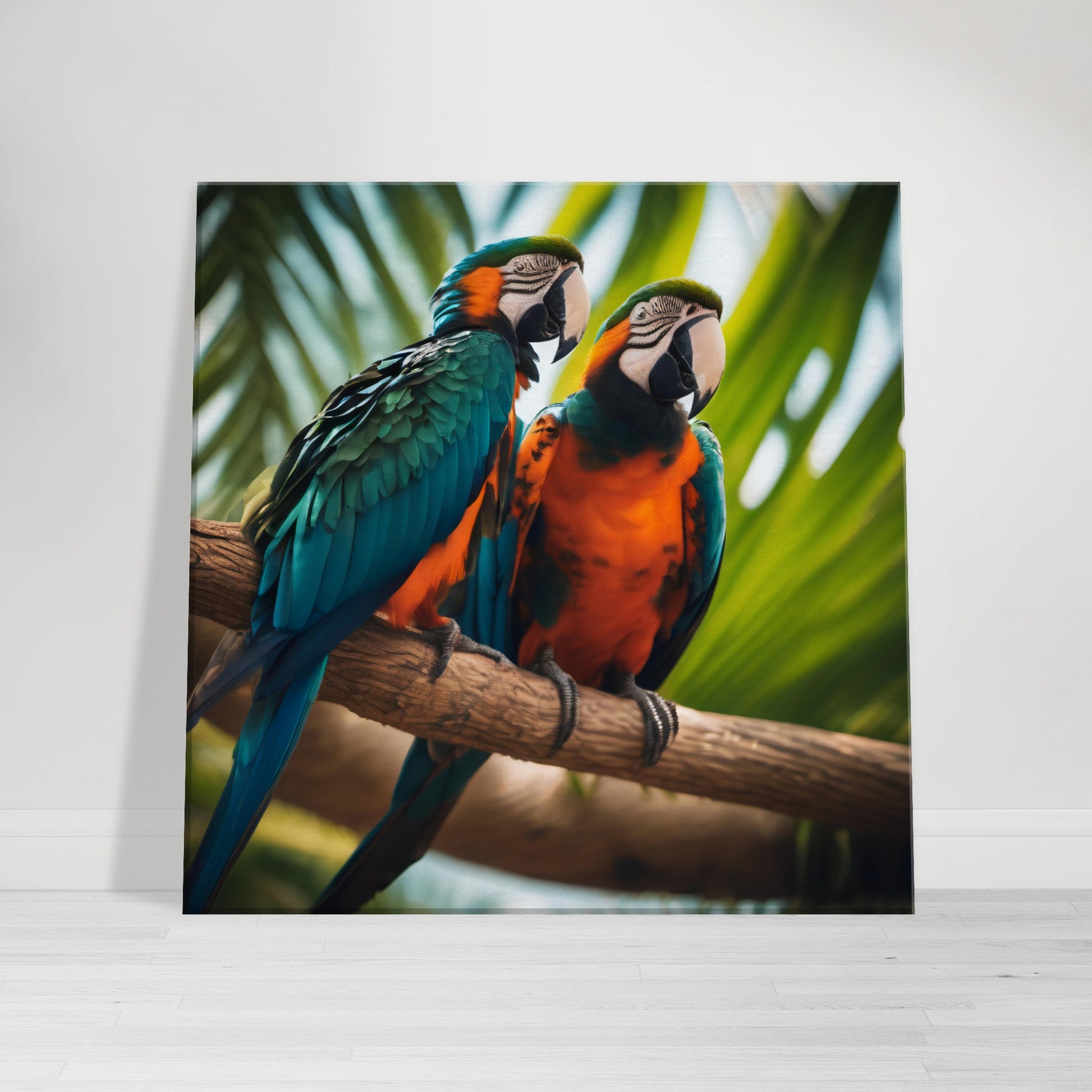 tableau d'oiseaux exotiques