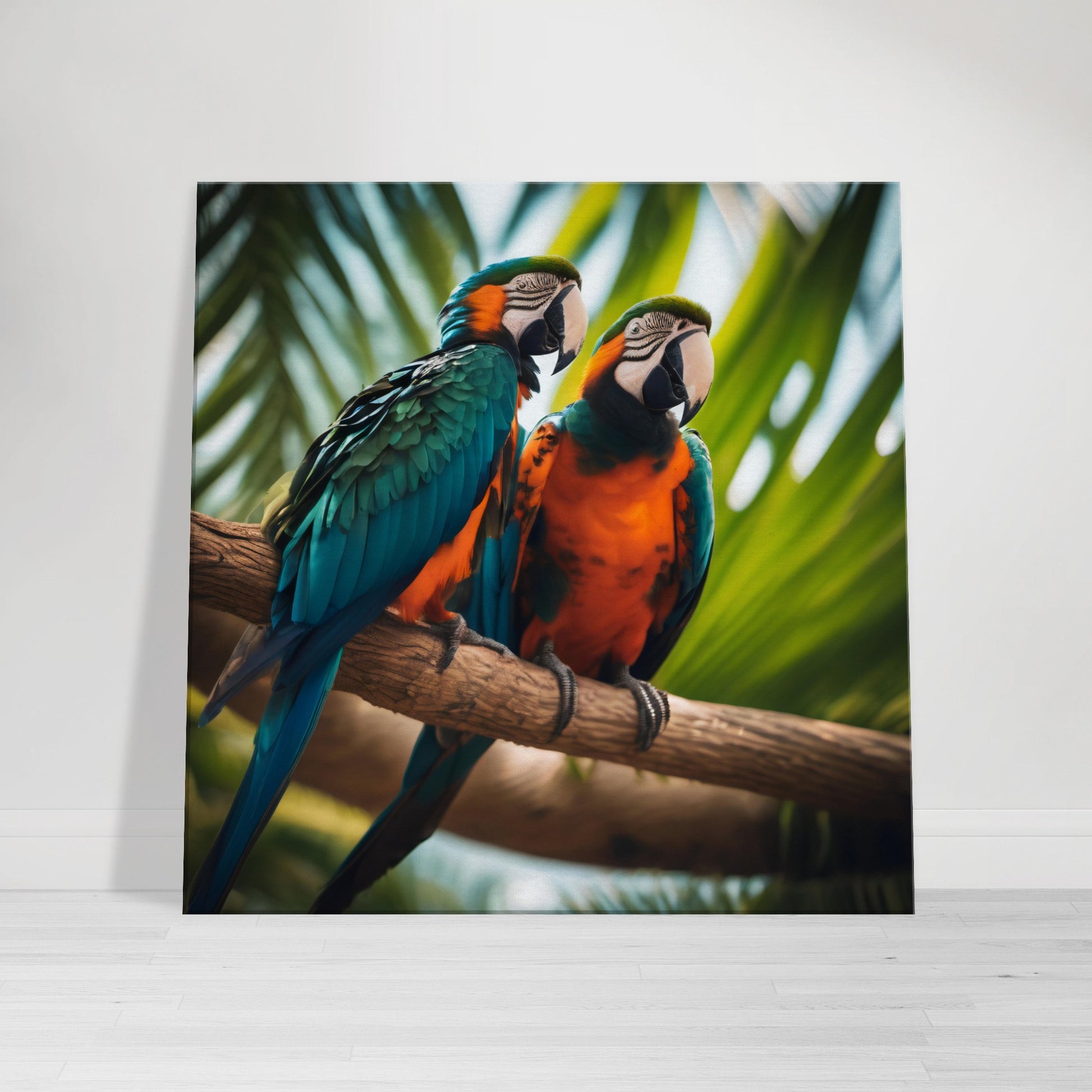 tableau d'oiseaux exotiques