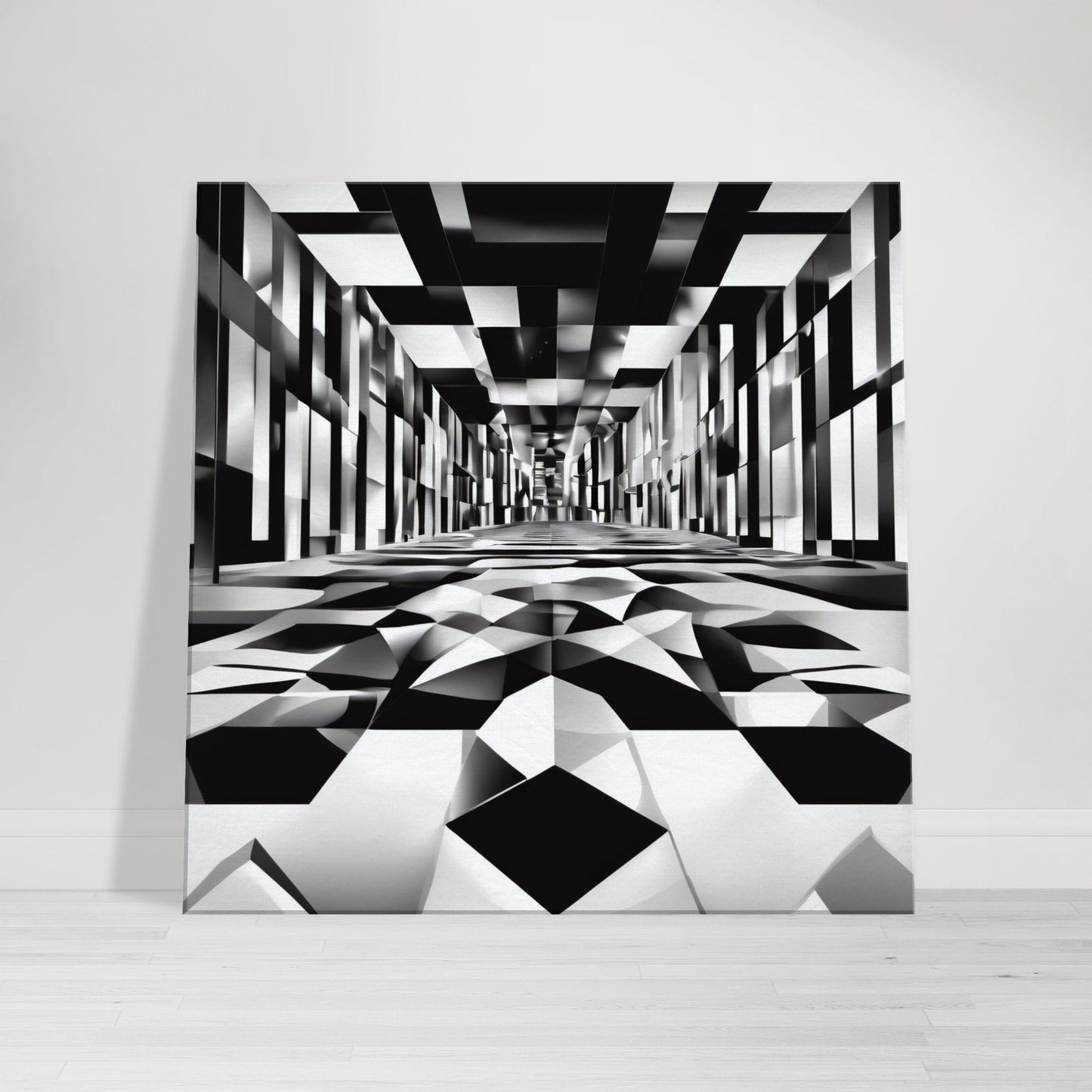 tableau moderne en noir et blanc