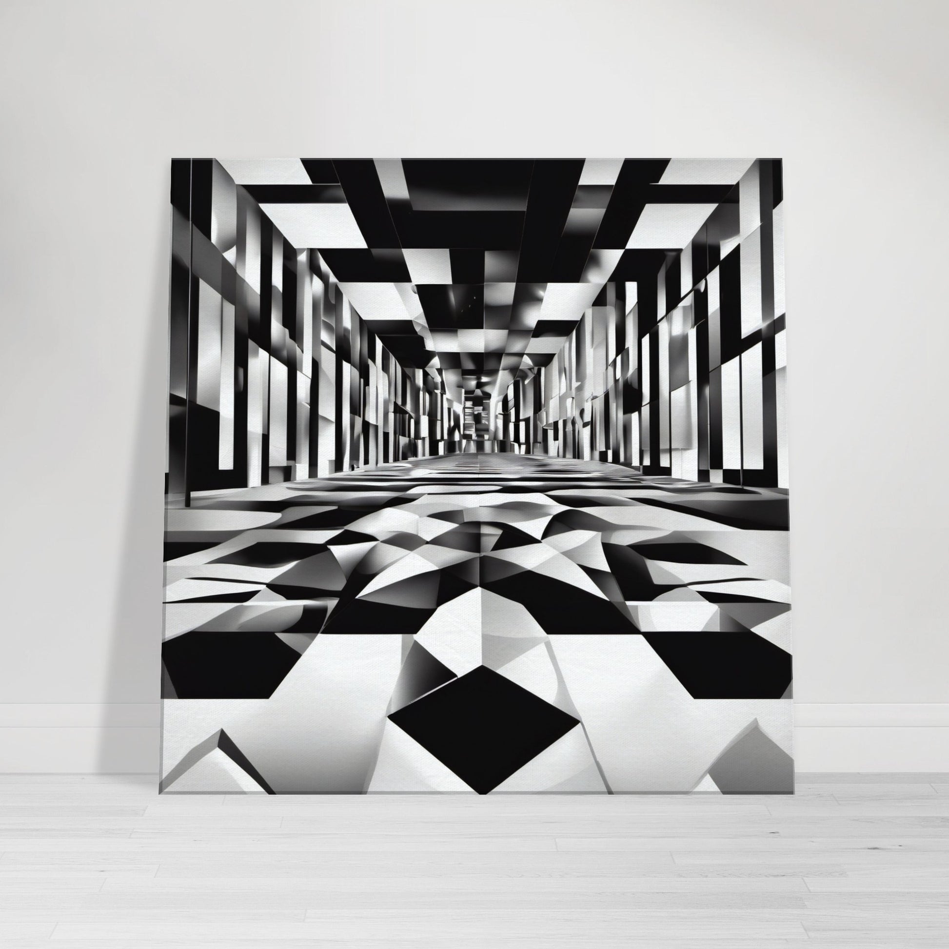 tableau moderne en noir et blanc