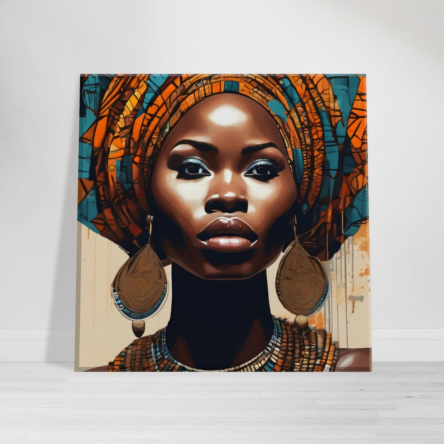 tableau d'une femme africaine
