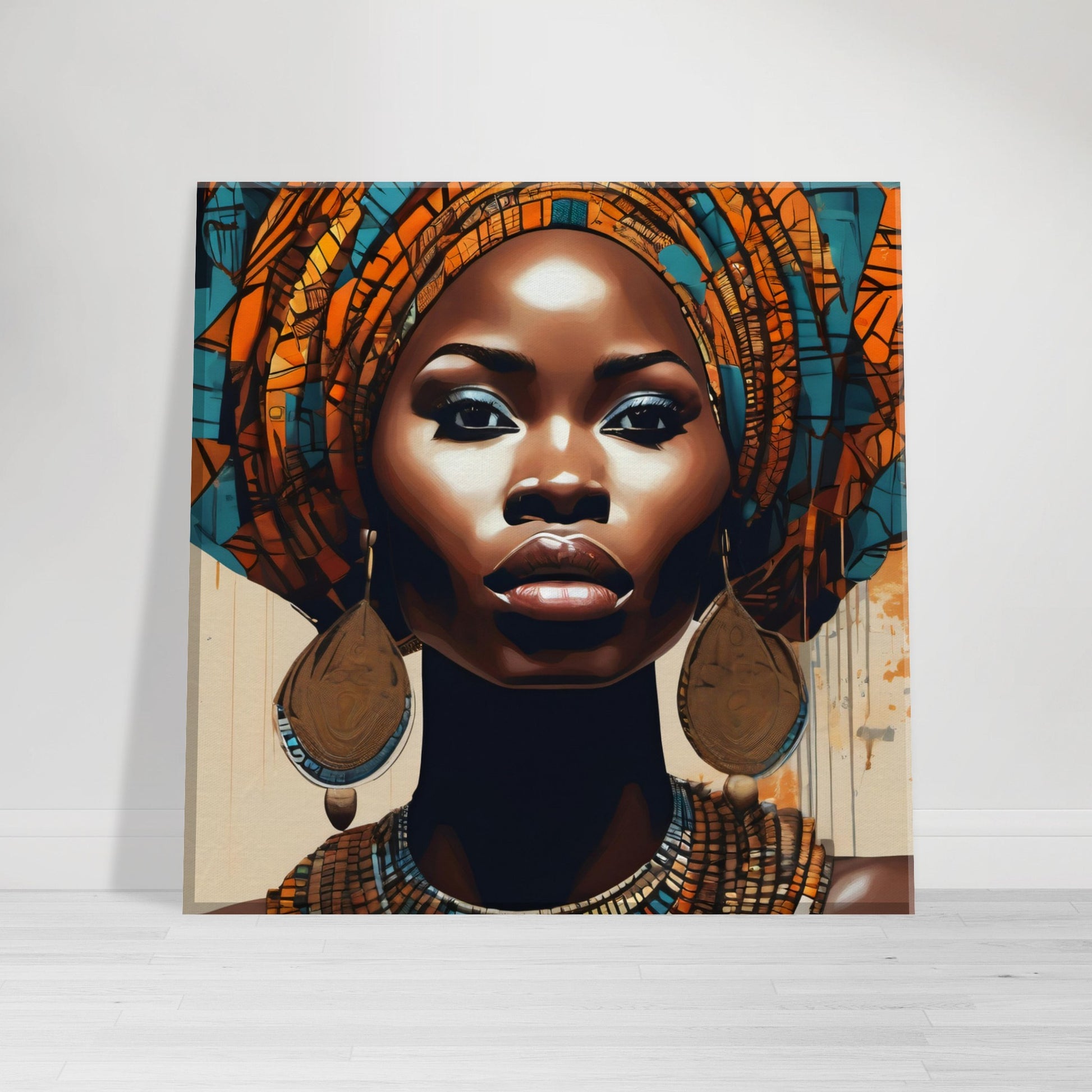 tableau d'une femme africaine