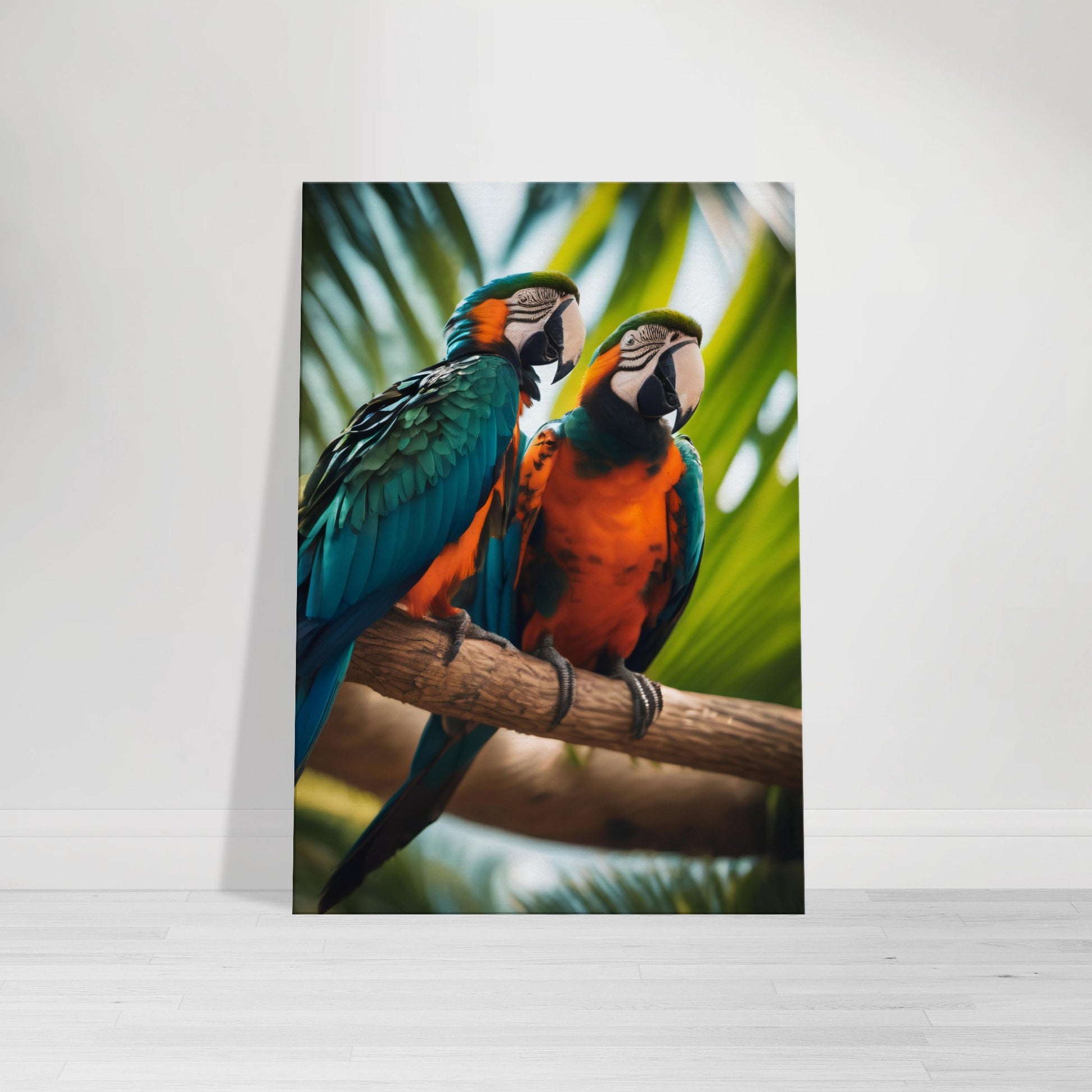 tableau d'oiseaux exotiques