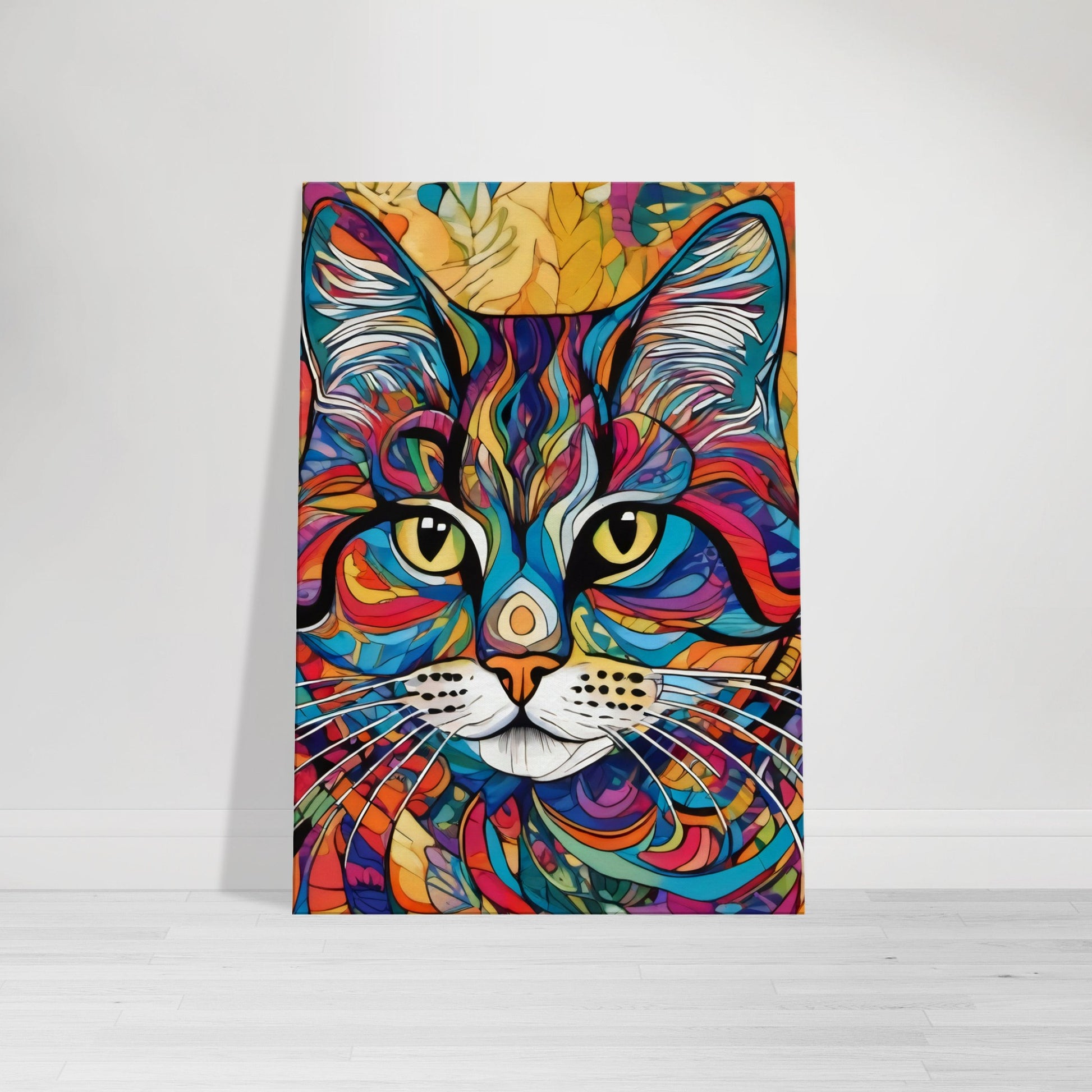 tableau chat coloré