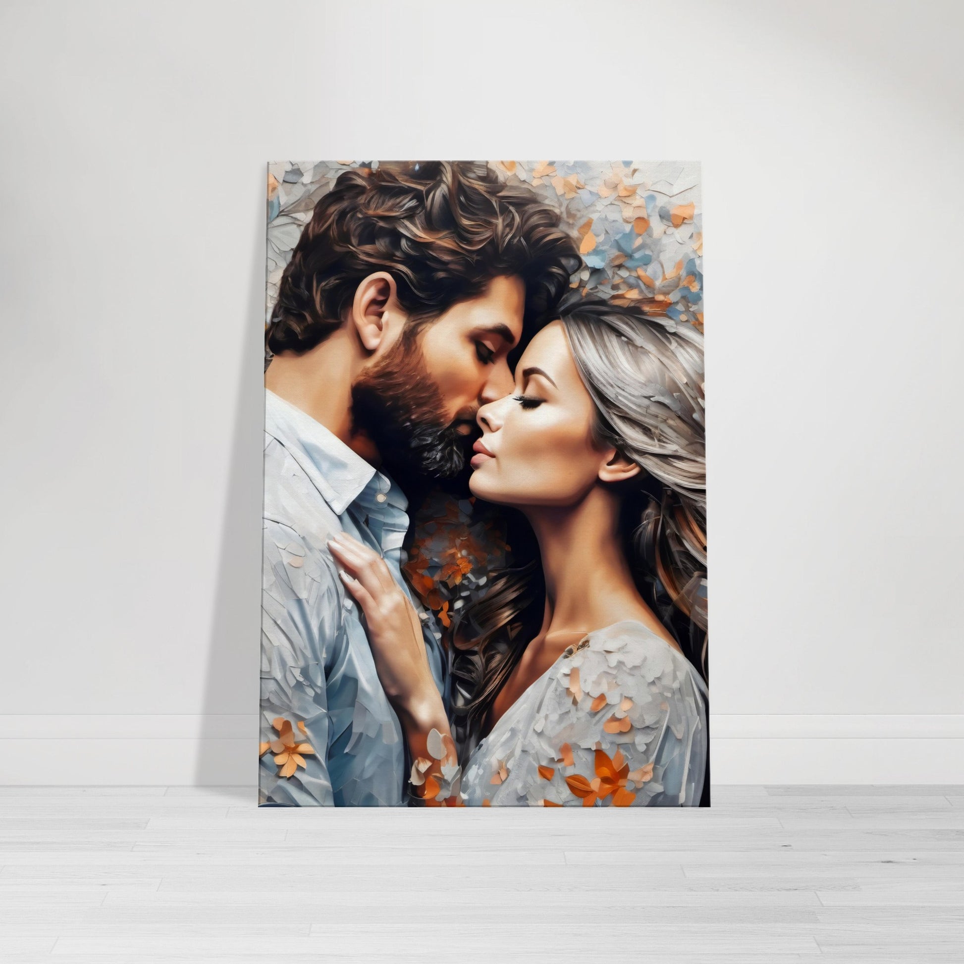 tableau design d'un couple d'amoureux