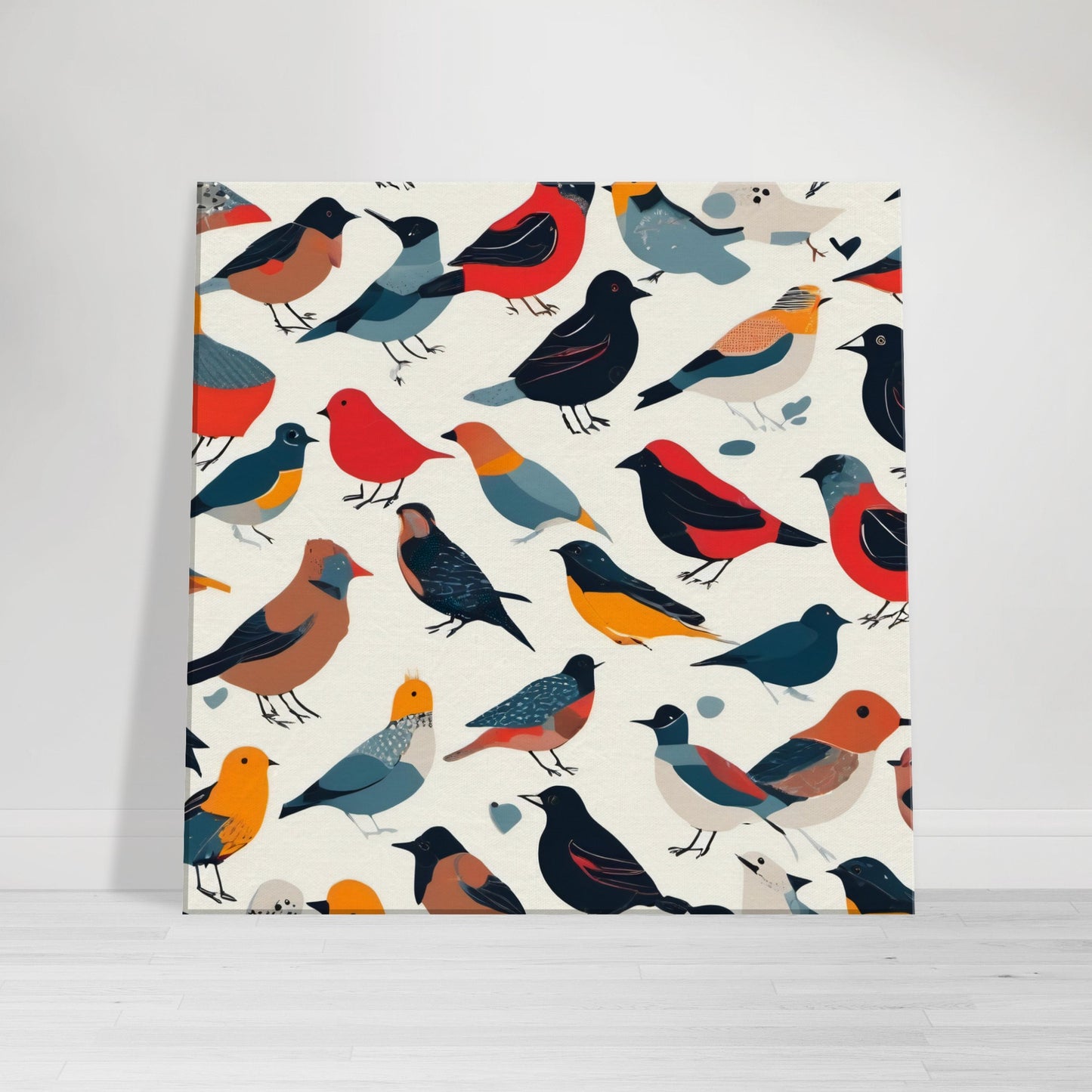 tableau d'oiseaux sur toile