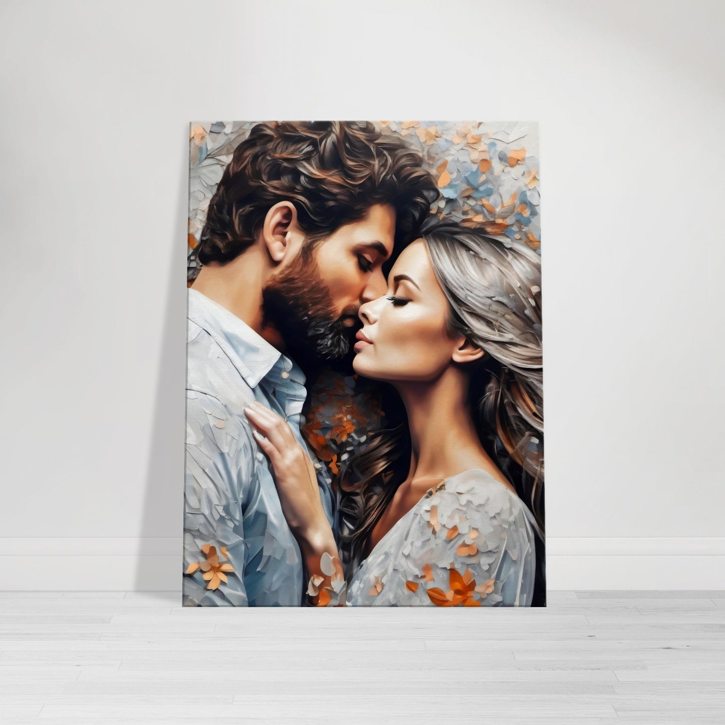 tableau design d'un couple d'amoureux