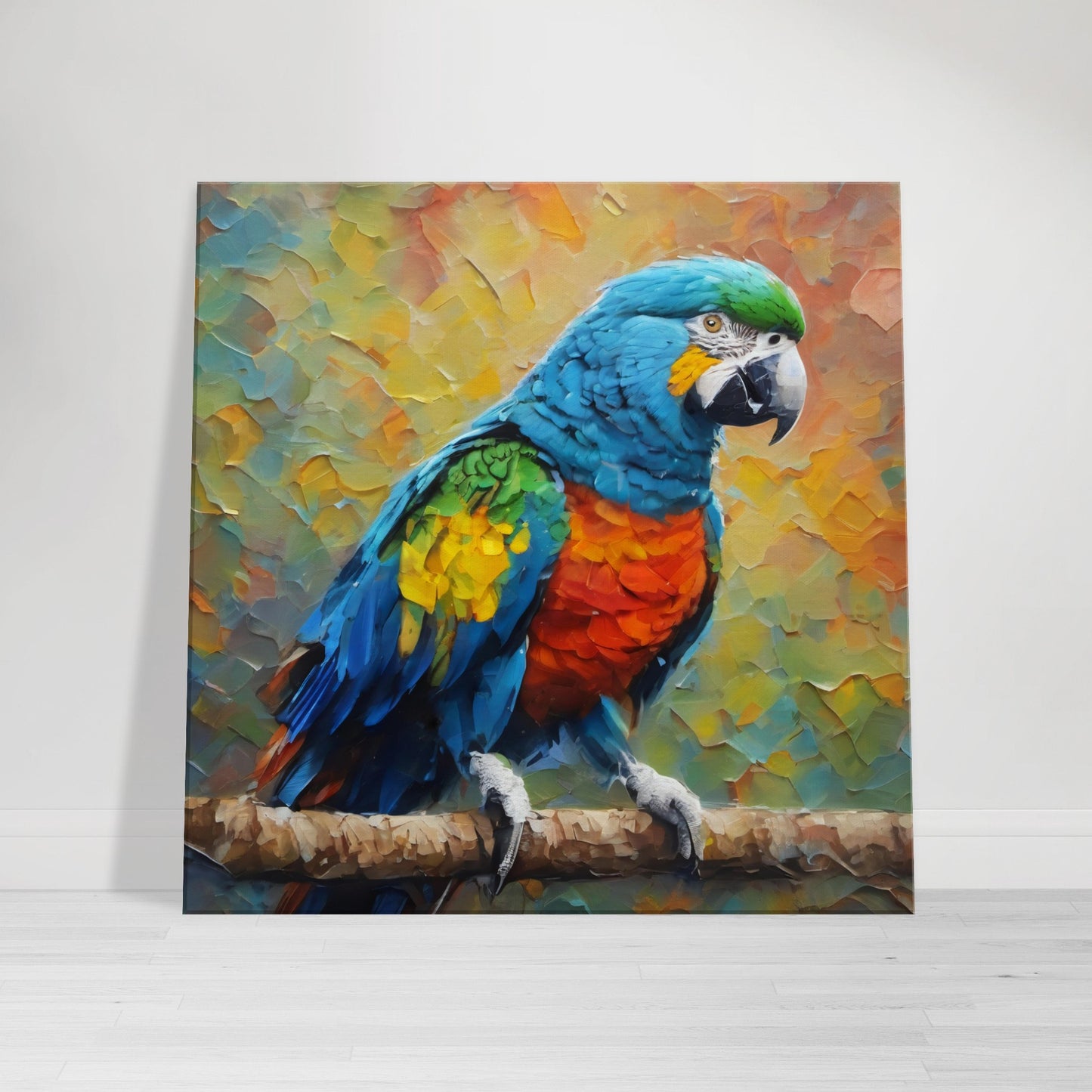 tableau d'une peinture de perroquet