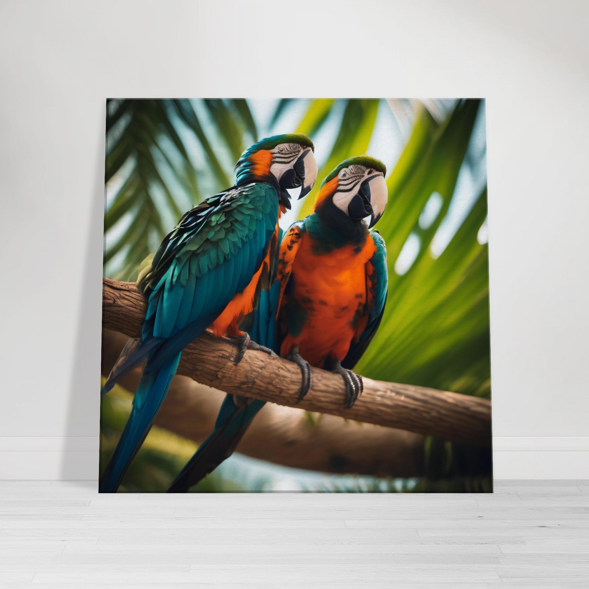 toile d'oiseaux exotiques