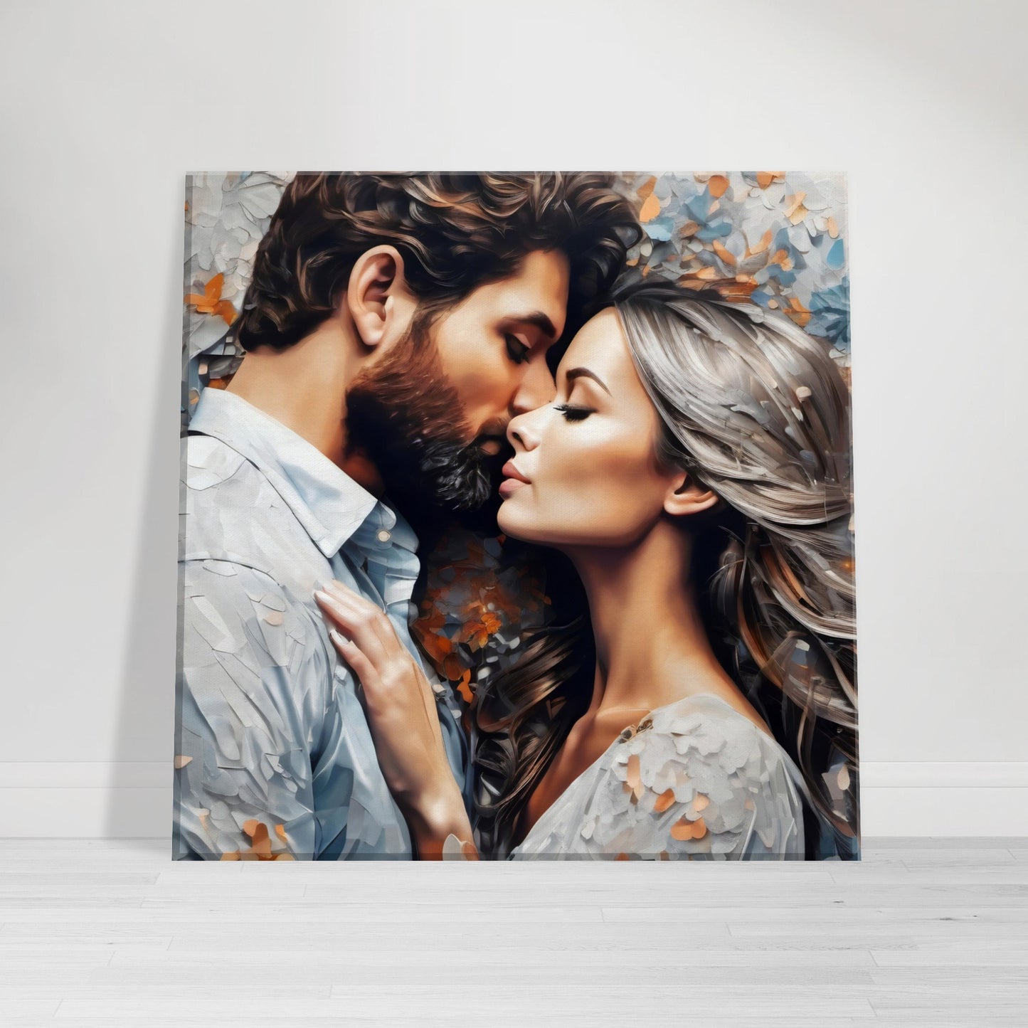 tableau design d'un couple d'amoureux