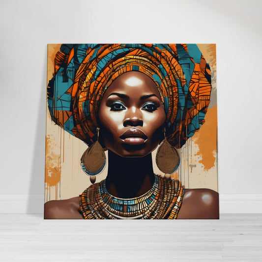 tableau d'une femme africaine - Tableau africain de femme