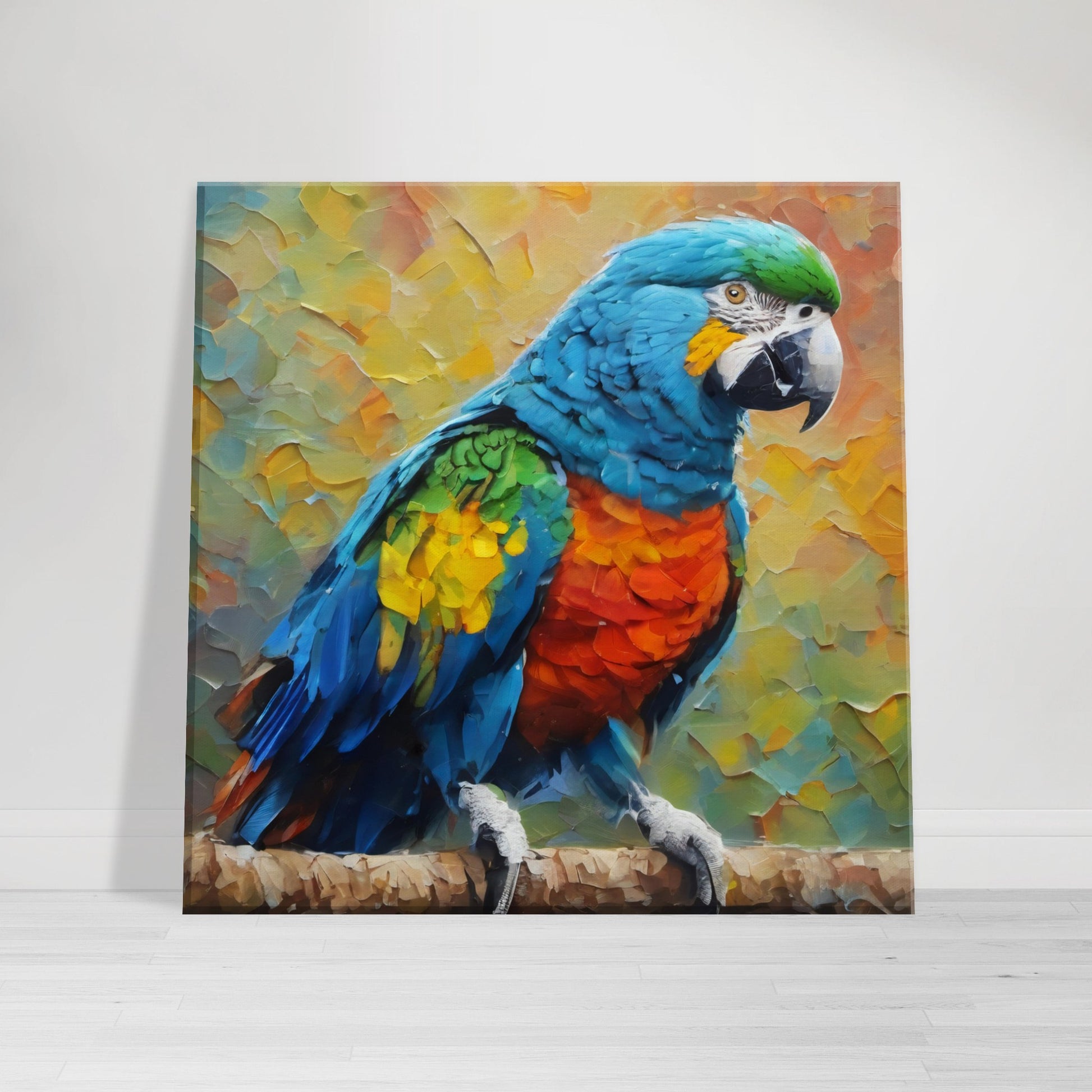 tableau d'une peinture de perroquet