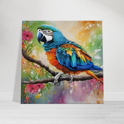 tableau perroquet coloré