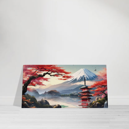 tableau paysage japonais