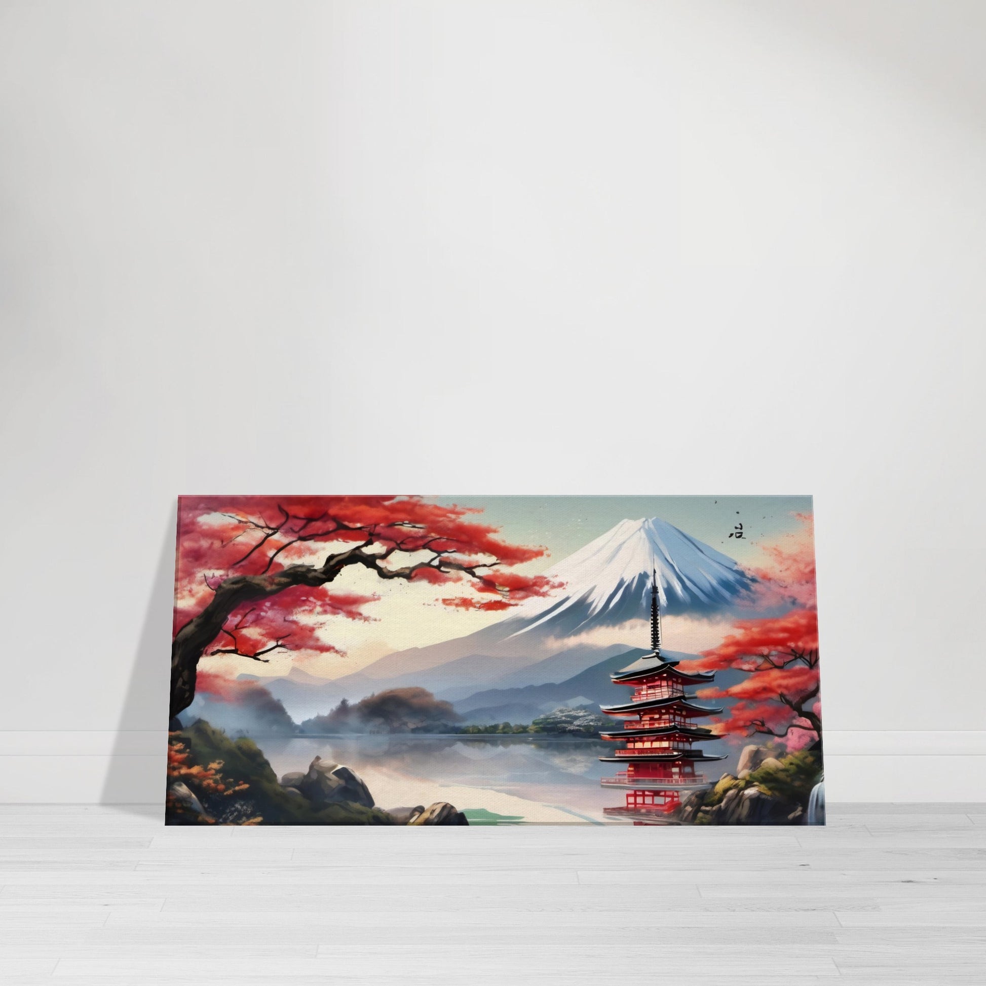 tableau paysage japonais