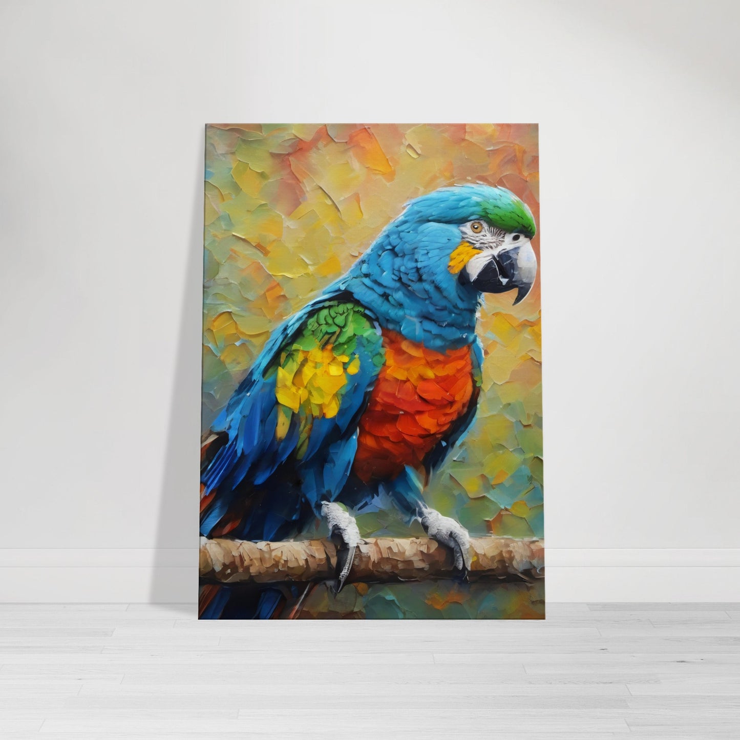 tableau d'une peinture de perroquet