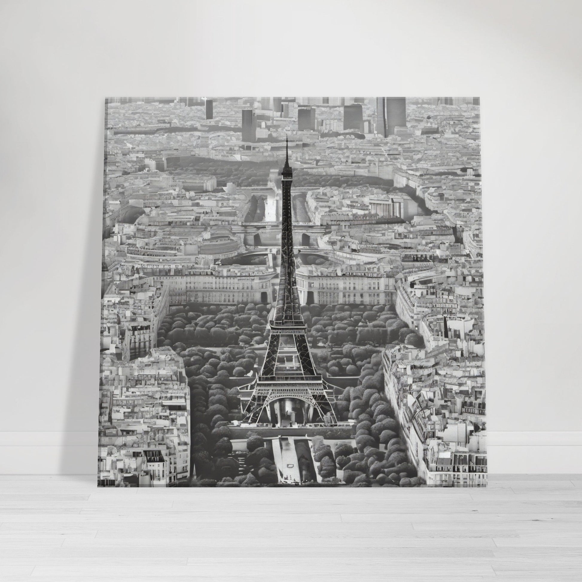 tableau de Paris en noir et blanc
