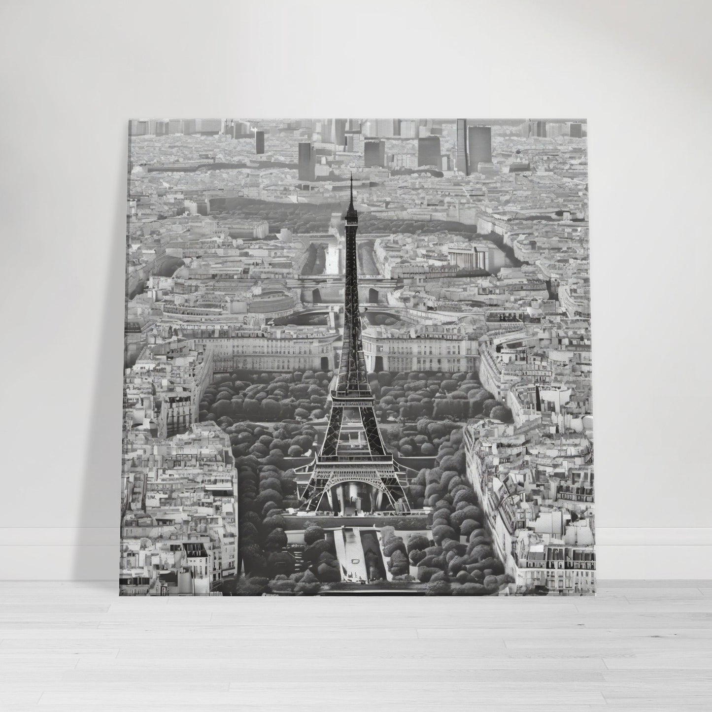 tableau de Paris en noir et blanc