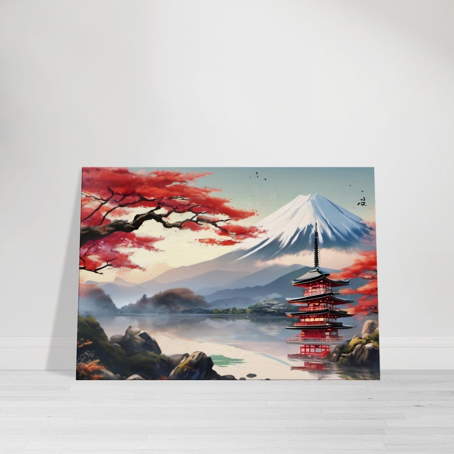 tableau paysage japonais