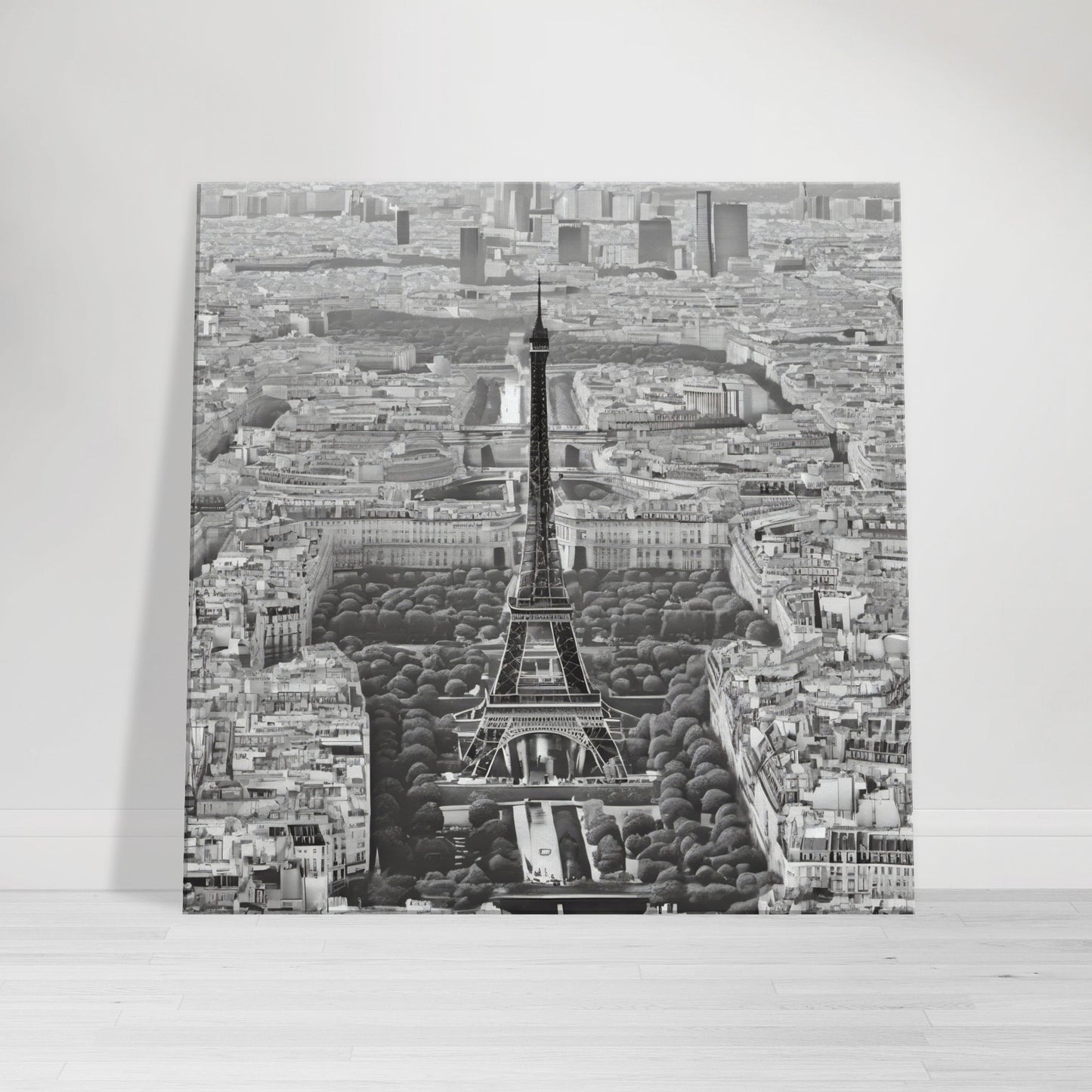 tableau de Paris en noir et blanc